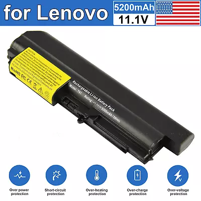 Replacement T400 Battery For Lenovo ThinkPad T61 R61 R400 T61P 14.1  Widescreen • $14.99