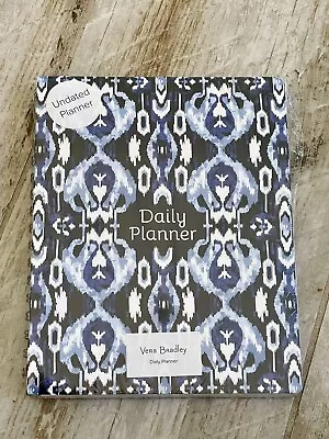 Vera Bradley Bloom  Berry Undated Daily Planner Journal Calendar Blue-sealed- Fs • $22.95