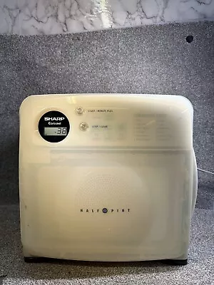 WHITE SHARP HALF PINT MICROWAVE OVEN. R-120DW Vintage Rare • $185