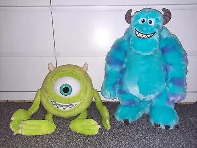 Disney Pixar Monsters Inc Large Sully And Mike Wazowski Plush Soft Toys Bundle • £19.99