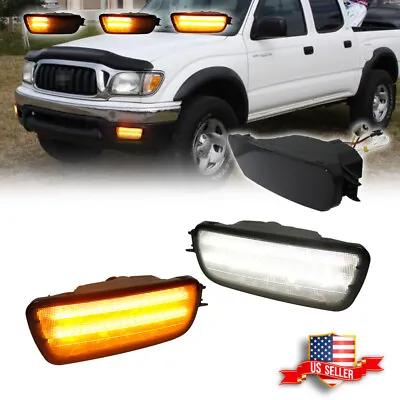 For 01-04 Toyota Tacoma Smoked Switchback White Amber LED DRL Turn Signal Lights • $49.99