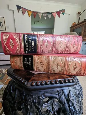 Antique Style Book Safe Mrs Beeton's & The Pleasure Of Gardening X 2 • £12
