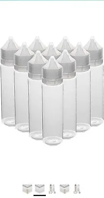 £4.99 • Buy 60ml Plastic Empty Squeeze Bottles With Twist Cap For Ink Liquid Painting Glue