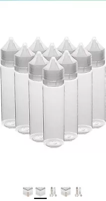 £4.99 • Buy 60ml Plastic Empty Squeeze Bottles With Twist Cap For Ink Liquid Painting Glue