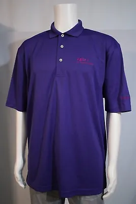 Sport-Tek Men's LARGE  Agile @ CA Technologies Enabler Purple SS Golf Polo Shirt • $6.39