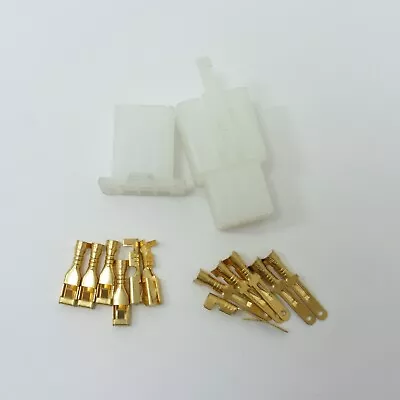 £3.17 • Buy 2.8mm / 6.3mm Way Pin Plug Electrical Connector Scooter Car Wiring Motorcycle