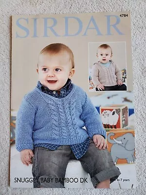 £0.99 • Buy Knitting Pattern  - Sirdar - Snuggly Baby Bamboo DK - Birth To 7 Years - No 4784