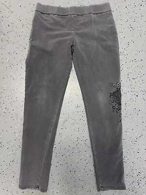 Vertigo Paris Womens Pants Comfort Embellished Rhinestone Size Large Gray • $20.99