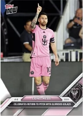 2024 Topps Now MLS #31 Lionel Messi Inter Miami CF PRESALE • $5.75