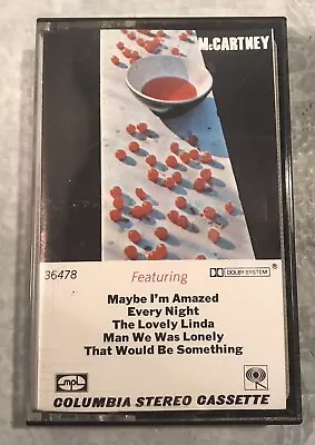 Paul McCartney McCartney Self Titled Debut Cassette Columbia 1970 Vintage • $10