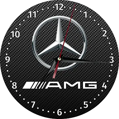 Mercedes AMG MDF Wall Clock With Print Gift For Car Lovers • $27