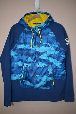 US Ski Team Women's Spyder Pullover Anorak Jacket Blue Camo Size Medium • $175