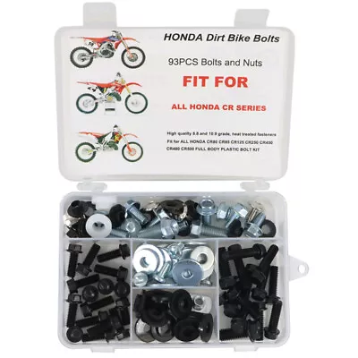 Bodywork Bolt Plastic Kit Aftermarket Fit For HONDA CR 80 85 125 250 450 480 500 • $14.39