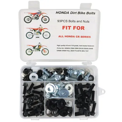 $15.16 • Buy Complete Plastic Body Bolts Screw Aftermarket Fit For Honda CR 80 85 125 250