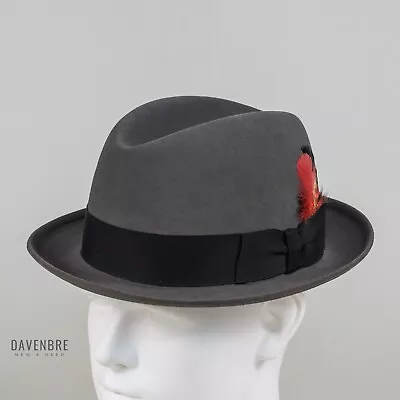 Vintage Dobbs Fifth Avenue Carmody Fedora Hat Mens 7 1/8 Saber Cavanagh Edge • $43.96