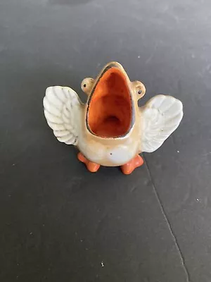 Vintage Lusterware WIDE MOUTH BABY BIRD Made In Japan Toothpick Holder • $6.99