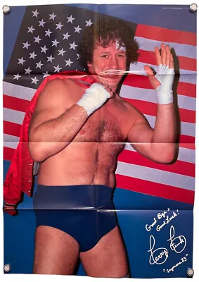 Terry Funk Poster Printed Autograph The Funks NWA WWF WCW ECW 51.2cm × 72.4cm • $80