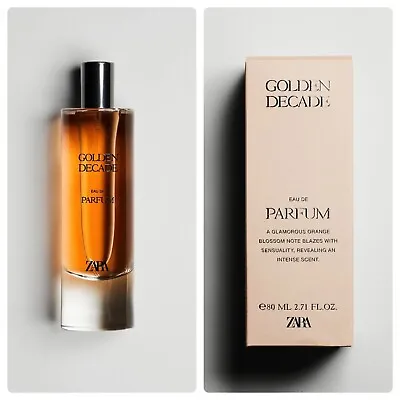 $65.99 • Buy ZARA GOLDEN DECADE, EDP Perfume, 2.7oz, 80ml, BRAND NEW Sealed Parfum Fragrance