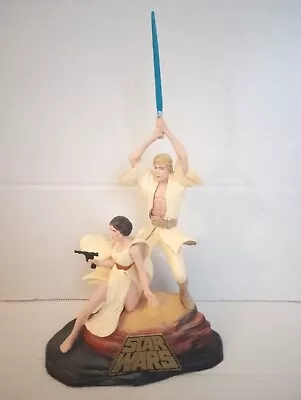 Luke Skywalker & Princess Leia Cinema Cast Figurine Star Wars 4153 Of 5000 W/COA • $130