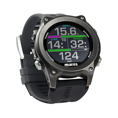 Mares SIRIUS Scuba Diving Wrist Computer Nitrox And Trimix Capable Dive Com Blk • $799.98