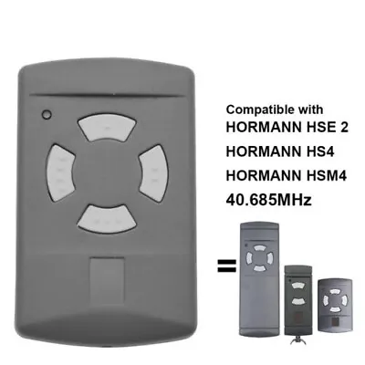 Remote Control Compatible With Hormann HSE4 HSE2 HS4 HSM4 4-Channel 40.685MHz • £23.81