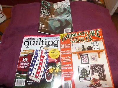 31 Full Size Patterns Minature Quilts Magazine Lot Of 3 • $6