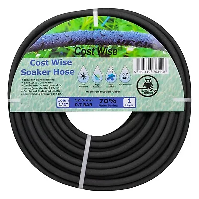 Garden Irrigation Porous Pipe/drip Line/soaker Hose 100m Coils SALE PRICE £49.99 • £49.99