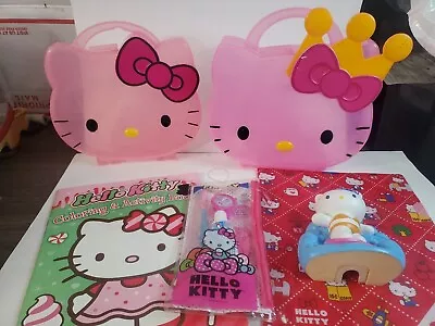 Hello Kitty Lot Vintage Night Light Cover/ Carrying Cases/ Coloring Book & More • $40