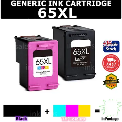 $28 • Buy Generic HP65XL 65XL Ink For HP AMP 120 Deskjet 2620 3720 Envy 5010 5020 5030