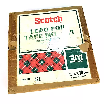 Scotch 3M Lead Foil Tape 421 Pressure Sensitive W/out Liner 1/4 In. X 36 Yd. NEW • $84.95