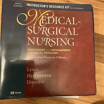 Medical Surgical Nursing : Assessment And Management Of Clinical Problems By... • $29.99