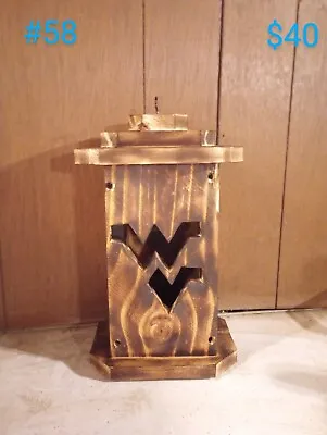 Hand Made Wooden LED West Virginia Lantern.. Extra HD.. Built With 1 1/2 Wood... • $40