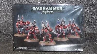 Games Workshop Warhammer 40k Chaos Space Marines Terminators Squad OOP GW • £99.99