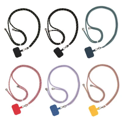 £3.75 • Buy Universal Cross Body Nylon Patch Phone Lanyard Mobile Phones Strap Adjustable UK