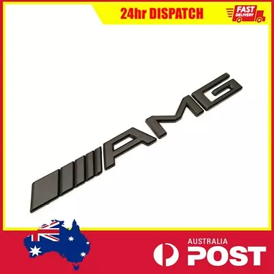 $9.99 • Buy Black AMG LOGO Badge Emblem Sticker Mercedes Benz A C E CLA GLA GLC GLA