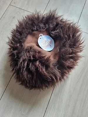 Brown 100% Sheepskin Cossack Hat Size Medium • £10