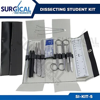 13 Pcs Biology Student Dissecting Instrument Tool Kit Set SI-KIT-5 German Grade • $10.29