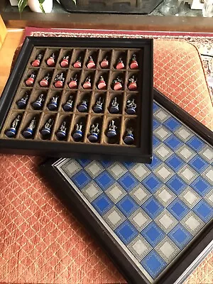 Franklin Mint Battle Of Waterloo Chess Set (Box Has A Few Scuffs  See Pics) • £50