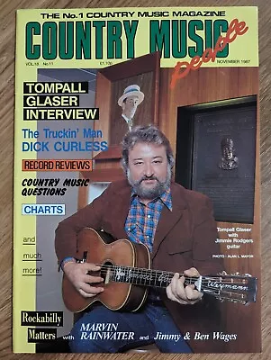 Country Music People Magazine November 1987 Tompall Glaser Dick Curless • £6.50