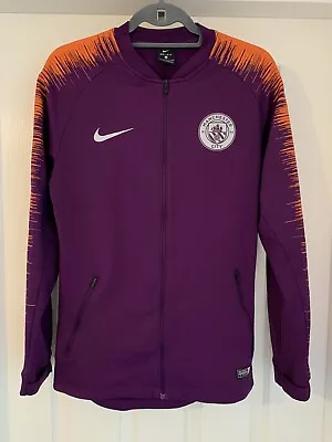 Nike Manchester City 18/19 Squad Track Knit Football Jacket Dri-Fit Men’s Small • £24.95