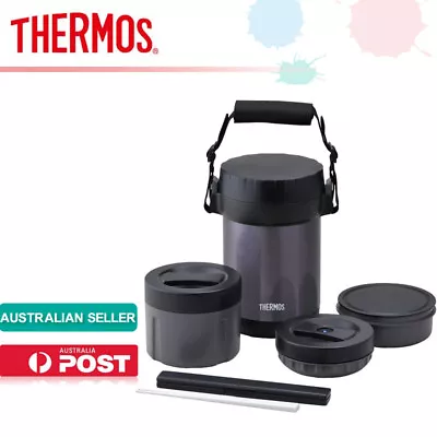 THERMOS  Plastic & Stainless Steel Lunch JBG-1801 MDB Jar MidnightBlue Bento Box • $77.50