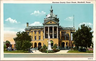 Harrison County Court House Marshall Texas Vintage Postcard Spc6 • $21.20