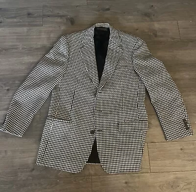 Vintage Brooks Brothers Sports Coat Checker Mens Blazer Jacket 44L • $70