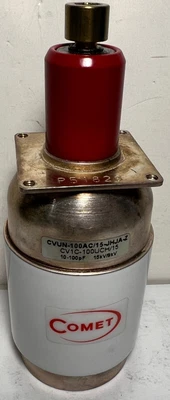 $229.95 • Buy Comet CVUN-100AC/15-JHJA-Z 10-100pF 15/9kV Vacuum Variable Capacitor CV1C-100UCH