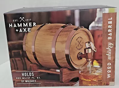 Hammer + AXE Wood Whiskey Barrel • $21.33