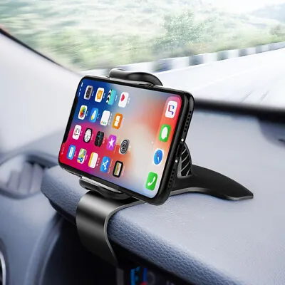 $23.82 • Buy 1x Black Car Phone Holder Dashboard Mount Clip Accessories For Mobile Phone GPS