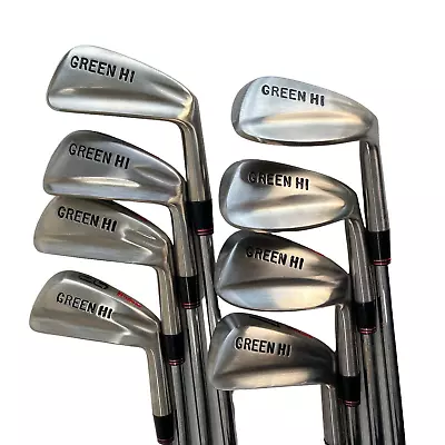 Vintage Wilson Muscle Back Green Hi Iron Set 3-PW Steel Regular Flex Refinished • $189