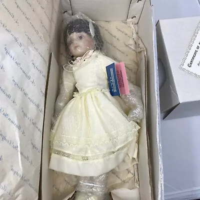 MYD Marian Yu Designs Porcelain Doll With Yellow Victorian Dress 16” • $29.99