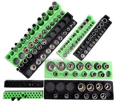 Magnetic Socket Holder Set 8pc Mechanics Time Saver 1/2  3/8  1/4  Drive MTS • $99.99