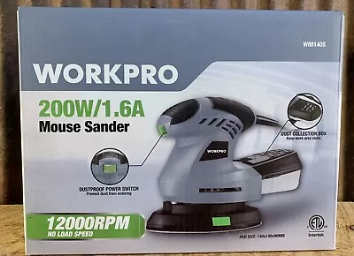 Workpro 200W/1.6A Mouse Sander 12000 RPM No. W88140S NIB • $8.99